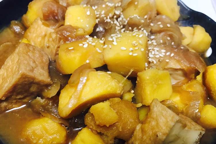 大量消費 じゃがいもと厚揚げの煮物 レシピ 作り方 By めんどくさい クックパッド 簡単おいしいみんなのレシピが363万品