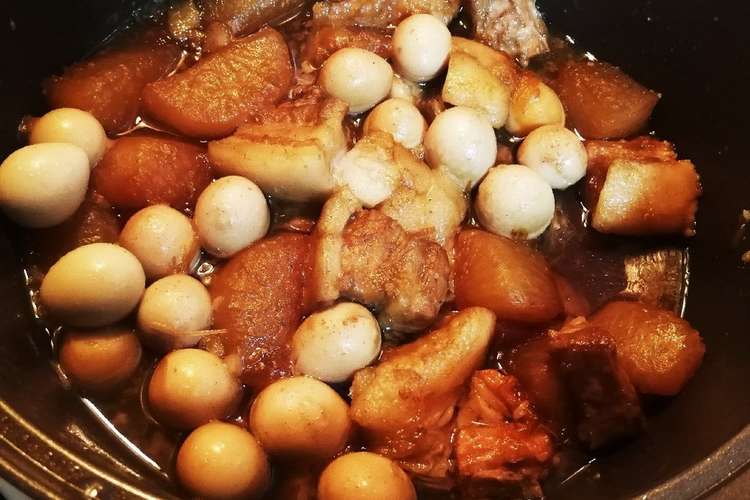 大人数で ジンジャエールで煮る本格角煮 レシピ 作り方 By こよすけ クックパッド 簡単おいしいみんなのレシピが357万品