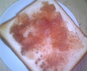 アップルパイみたいなトーストの画像