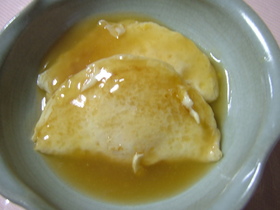 ❤トロ~リ半熟❤半月卵の甘酢あん煮❤
