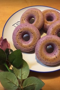 簡単！紫芋の焼きドーナツ