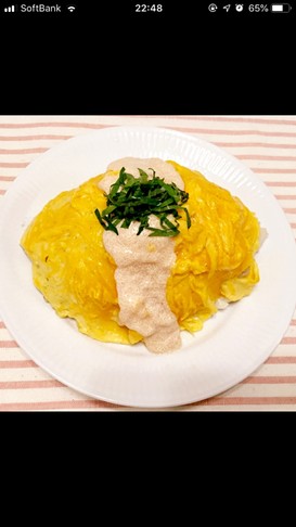 イカ大葉明太子マヨオムライス
