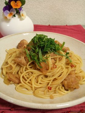 HOTな☆鶏のみぞれスパ☆(和風)