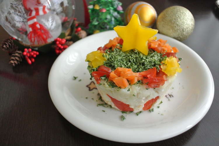 犬ちゃんヘルシー野菜のクリスマスケーキ レシピ 作り方 By Princessjp クックパッド
