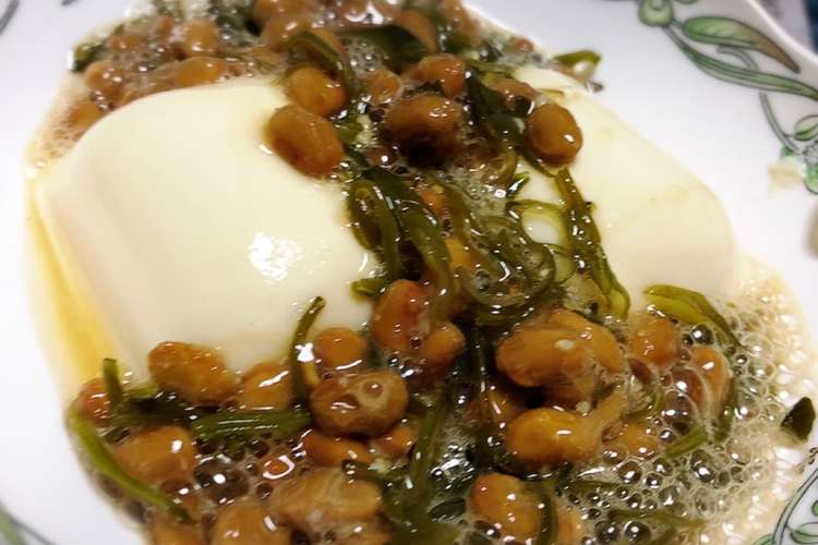 ヘルシー めかぶ納豆豆腐 レシピ 作り方 By のすけ クックパッド 簡単おいしいみんなのレシピが352万品