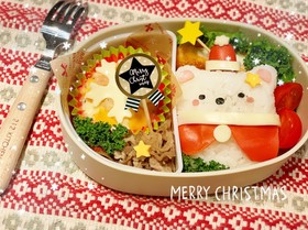 クリスマスキャラ弁すみっコぐらししろくま