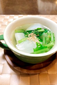 美味しさまるごと★かぶの中華風スープ