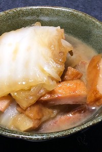 白菜と天ぷらの煮物