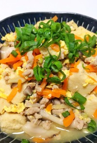 高野豆腐と鶏ひき肉の炒り煮