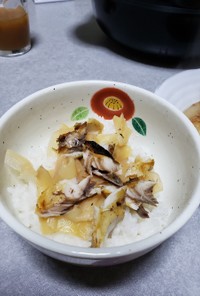 焼き鯖とがりのご飯