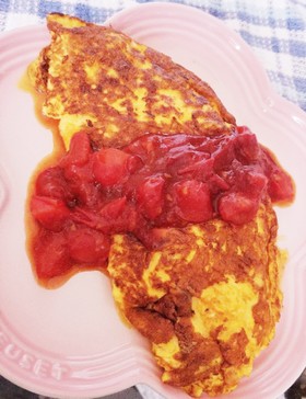 ブッフェで食べられるトマトオムレツ