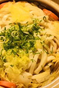 白菜→キムチ★鶏肉と白菜のキムチ鍋うどん