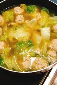 白菜と肉団子のスープ