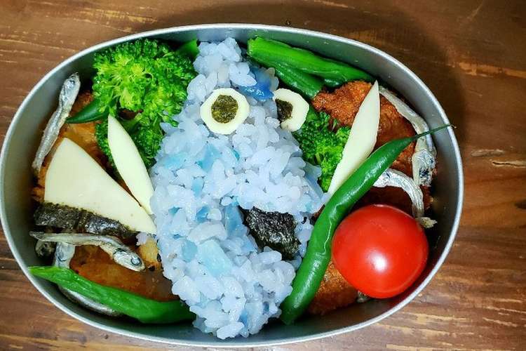 紫キャベツで青 ファインディングドリ弁当 レシピ 作り方 By 速水ユウ クックパッド 簡単おいしいみんなのレシピが352万品