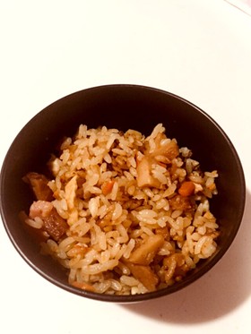 おでんの残りめっちゃ簡単炊き込みご飯♡