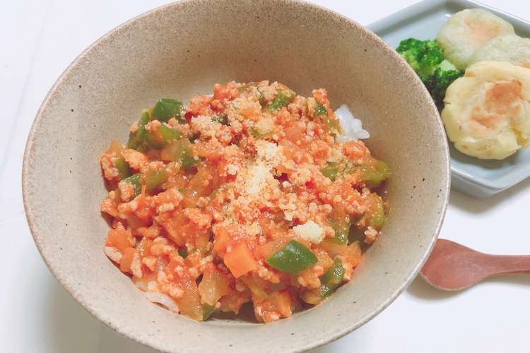 離乳食 中後期 ピーマン ミートドリア レシピ 作り方 By Fuu Mama クックパッド 簡単おいしいみんなのレシピが360万品