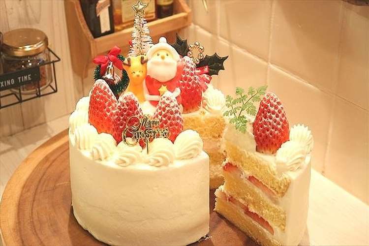定番 クリスマスケーキ の作り方 レシピ 作り方 By コリスのおうちお菓子 クックパッド