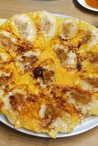 羽根チーズ焼き餃子(冷凍餃子使用)