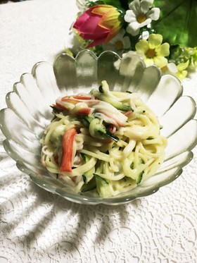 市販のドレッシングで簡単美味しいスパサラ
