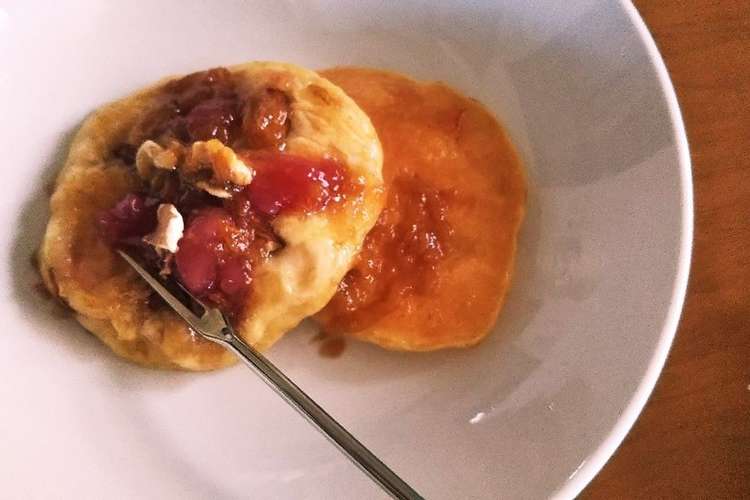 ジャムキャラメルホットケーキ レシピ 作り方 By かあちー クックパッド 簡単おいしいみんなのレシピが350万品