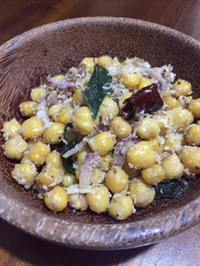 ひよこ豆のココナッツ炒め