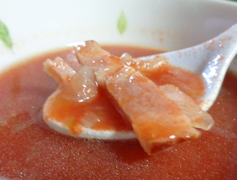 冷凍トマトピューレでコンソメ冷製スープの画像