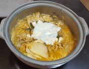 ほっこり”ブルーチーズ入りキムチ鍋” の写真