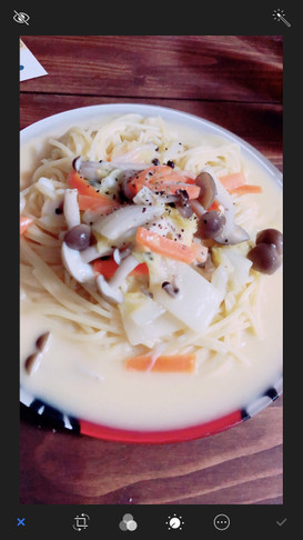 冬のほっこりクリームパスタ