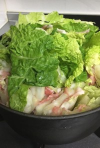 ストウブ鍋で豚肉と白菜のミルフィーユ鍋