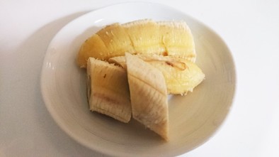 簡単☆レンチン温バナナの写真