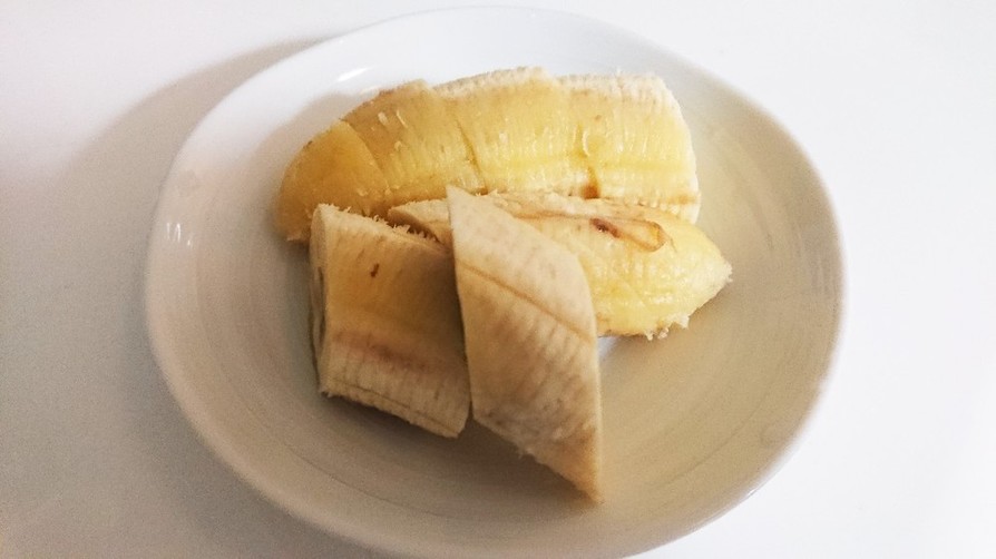 簡単☆レンチン温バナナの画像