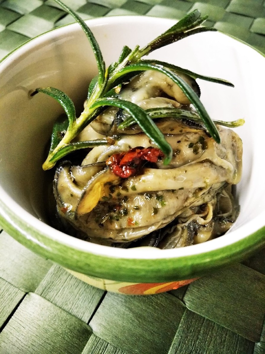 岩手県山田町の牡蠣でオイル漬けの画像