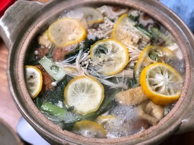 ほのかに酸っぱい!柚子鍋