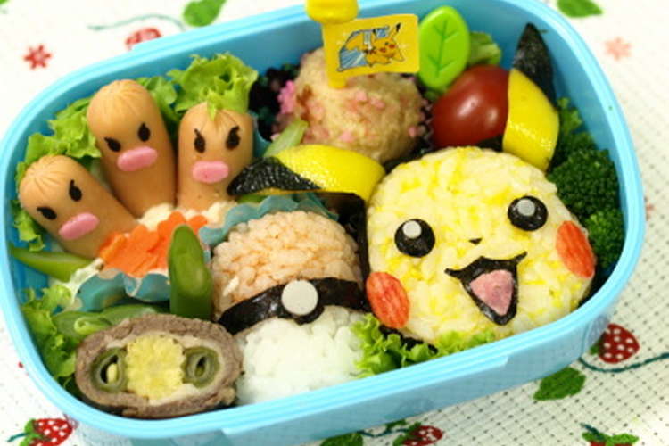 ピカチュウのおにぎり弁当 キャラ弁 レシピ 作り方 By みほちんｗｗ クックパッド