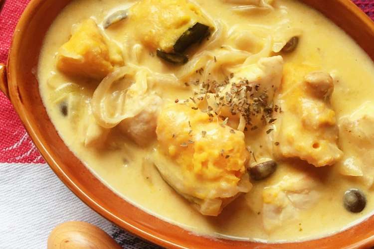 ルーなし 濃厚パンプキンシチュー レシピ 作り方 By ありさrecipe クックパッド 簡単おいしいみんなのレシピが355万品