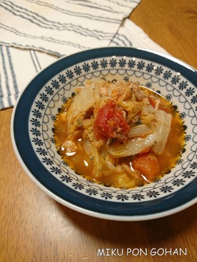 サバ缶と白菜のトマト煮