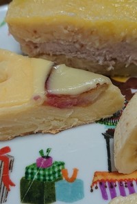 チーズのせアップルレモンヨーグルトケーキ