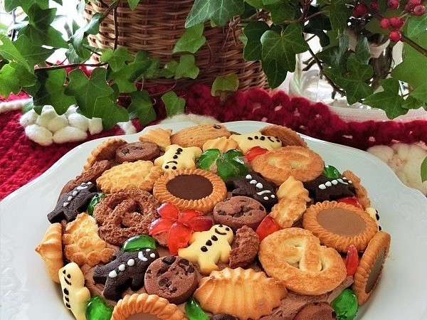 クリスマスケーキ*簡単チョコタルト風