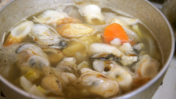 コッペガニの出汁で牡蠣鍋の画像