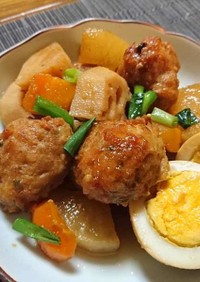 鶏つくねと根菜の甘辛煮×SHiBORO