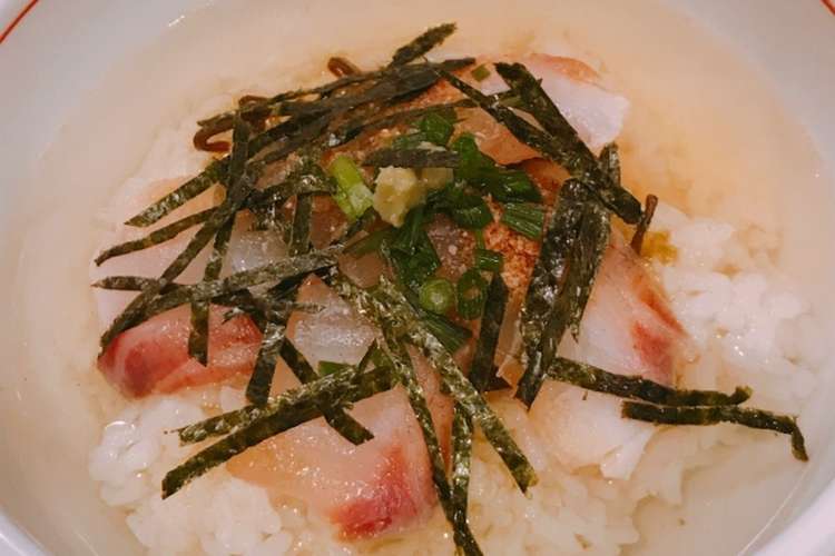 塩こんぶで鯛の昆布締めからの 鯛茶漬け レシピ 作り方 By クックまいななパパ クックパッド