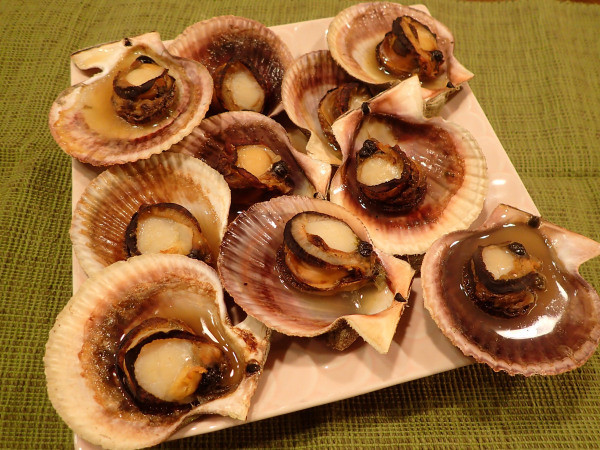 アカザラ貝の貝焼きの画像