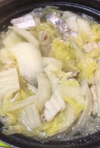 太刀魚と白菜の食べる中華スープ