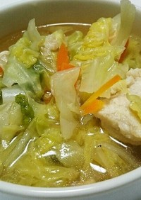 ☆簡単☆鶏団子とたっぷり野菜の中華スープ
