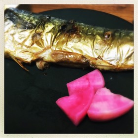 鯖の塩焼き (魚焼き片面グリル使用)