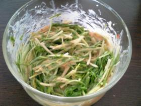 水菜のずぼらこってりサラダ