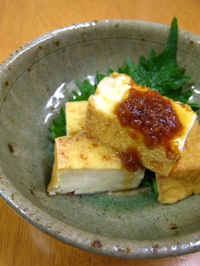 厚揚げの梅しょうゆ