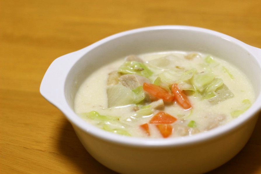 野菜のクリームスープ★神戸学校給食の画像