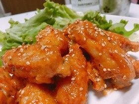 手羽中の唐揚げ〜ピリ辛ソース和え〜