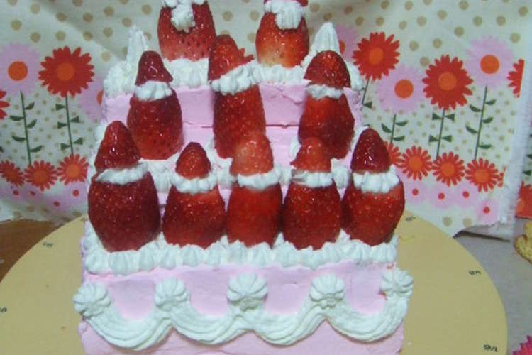 ひな祭り３段ケーキ レシピ 作り方 By 杏朱姫 クックパッド 簡単おいしいみんなのレシピが349万品